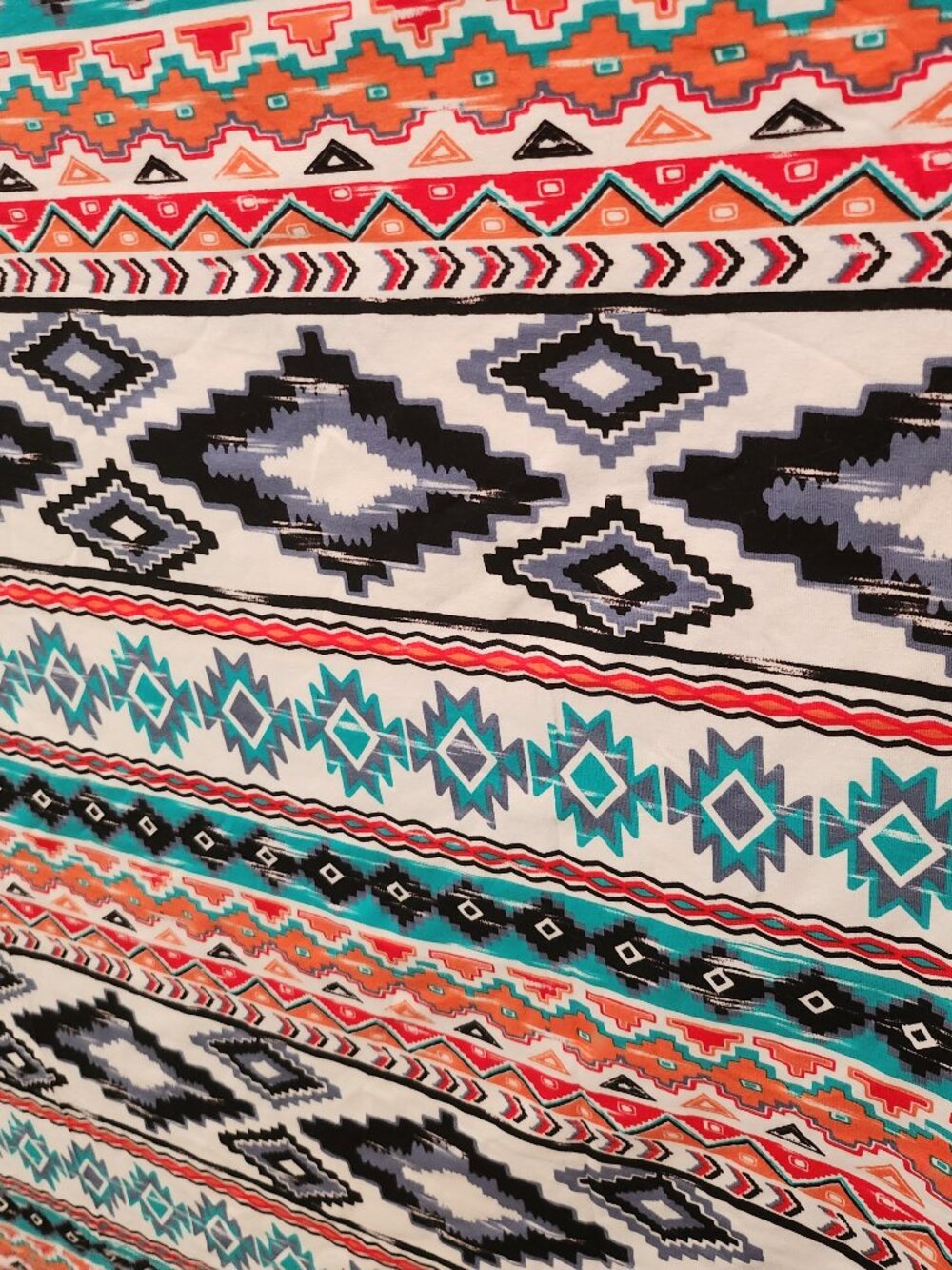 1.3 Yards – $12/Yard ($16 Total) – Southwestern Aztec Knit - Picture 6 of 7